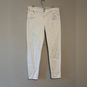 Women's J. Crew White Toothpick Jeans size 32 EUC